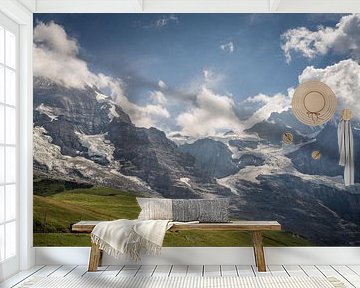 Jungfraubahn, Jungfrau, Mönch en Eiger van Fenna Duin-Huizing