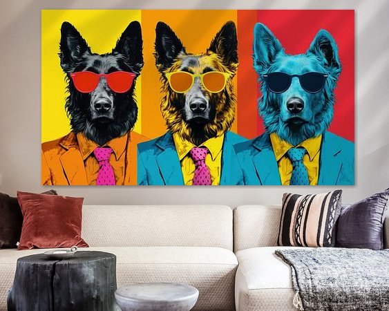 Example of the artwork in a room