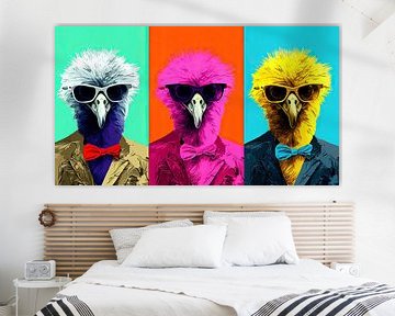 Warhol: Colourful Kiwi Comrades by ByNoukk