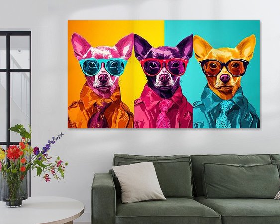 Example of the artwork in a room