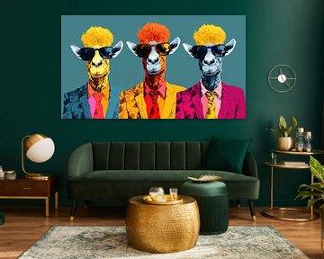 Warhol: Giraffes in Suit by ByNoukk