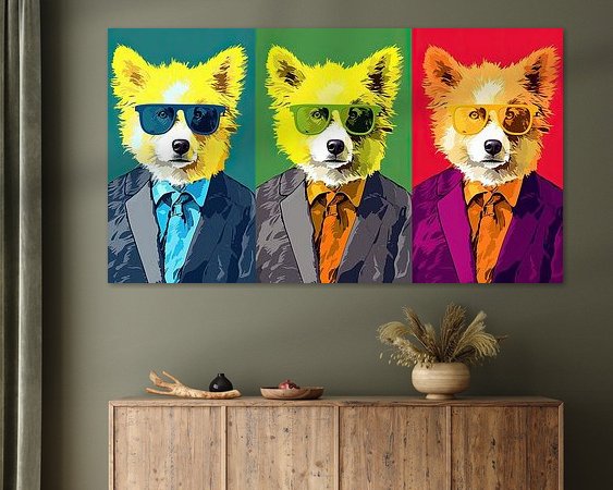 Example of the artwork in a room