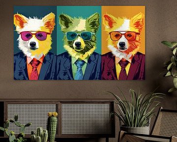 Warhol : Les Hip Corgi's sur ByNoukk