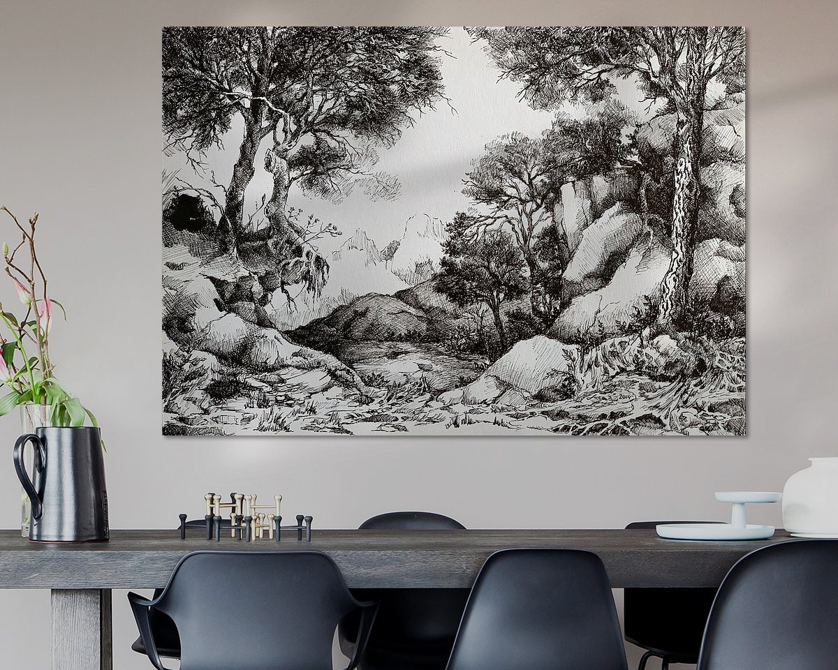 Example of the artwork in a room