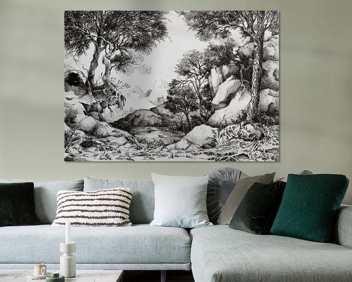Example of the artwork in a room