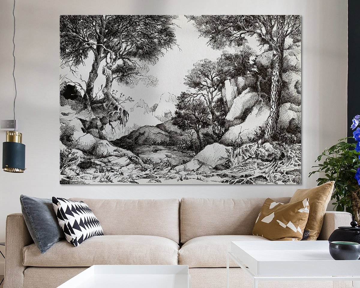 Example of the artwork in a room