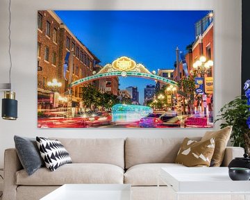 The Neon Glow Of The Gaslamp Quarter by Joseph S Giacalone Photography