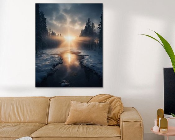 Example of the artwork in a room