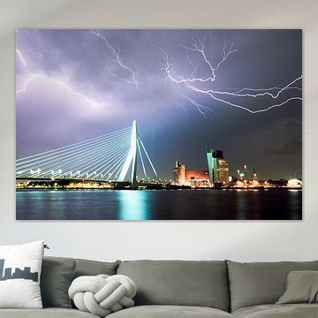 Lightning over Rotterdam