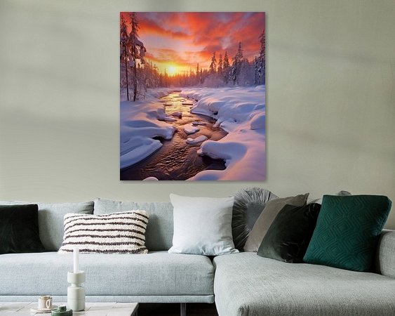 Example of the artwork in a room