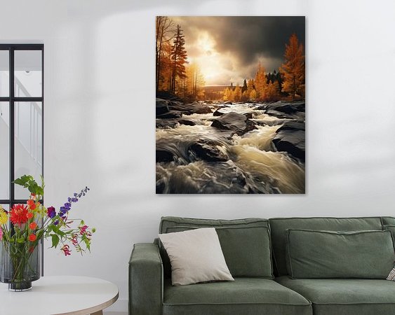 Example of the artwork in a room