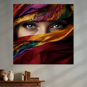 Mädchen mit Kopftuch