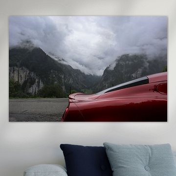 Alfa Romeo 4C in de Alpen