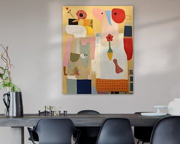 Speelse, moderne en abstracte collage van Studio Allee