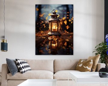 Lantern in autumn