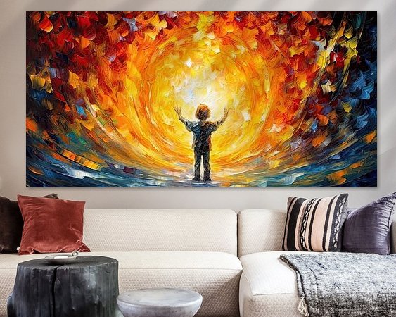 Example of the artwork in a room