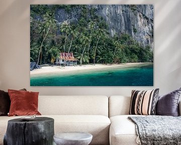 Paradis sur la plage à Palawan, aux Philippines sur Karlijn Meulman