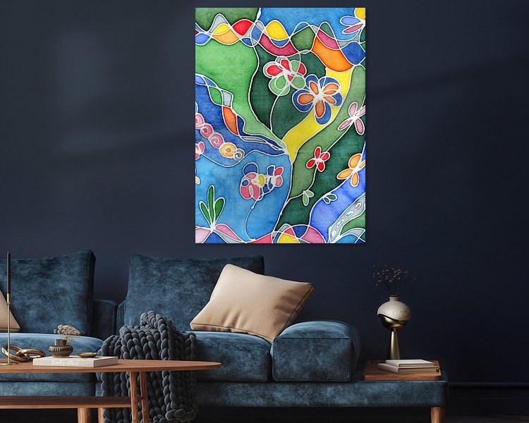 Example of the artwork in a room