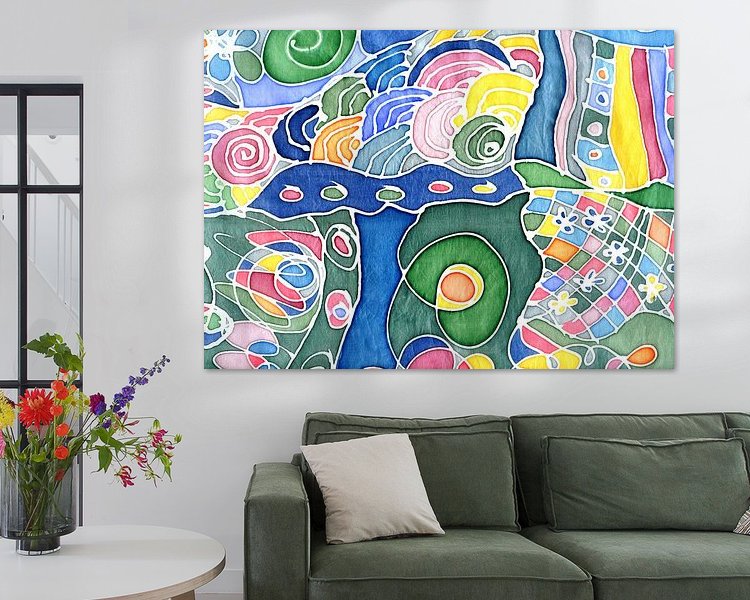 Example of the artwork in a room