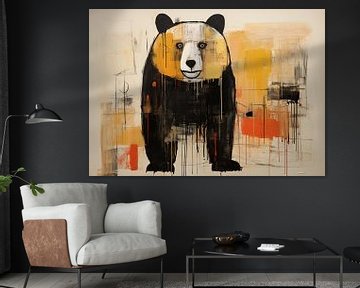 Moderner Panda | Moderner Bär Kunst von De Mooiste Kunst