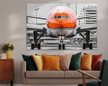 Klm boeing 777 orange pride livery head on shot sur Arthur Bruinen