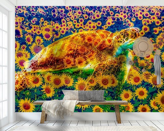 Example of the artwork in a room