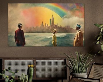 Cityscape Fantasia: Lebendige Spuren der Freude