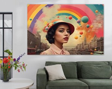 Rêverie pastel : Symphonie de ballons au-dessus de Manhattan