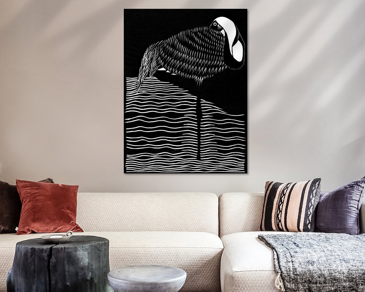 Example of the artwork in a room