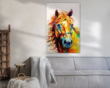 Aquarelle cheval 1 #cheval sur JBJart Justyna Jaszke