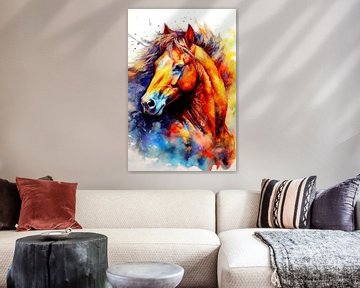 Paard aquarel kunst 2 #paard van JBJart Justyna Jaszke