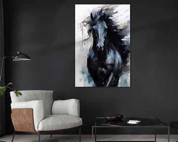 Paard aquarel kunst 7 #paard van JBJart Justyna Jaszke