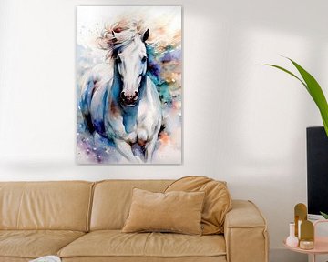 Paard aquarel kunst 9 #paard van JBJart Justyna Jaszke