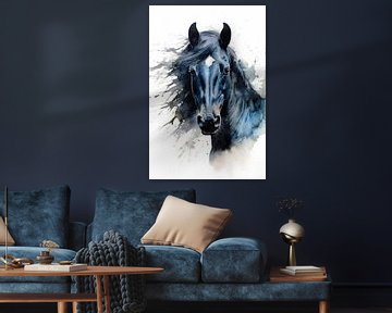 Paard aquarel kunst 10 #paard van JBJart Justyna Jaszke