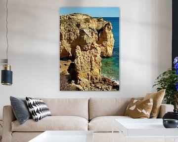 Sandstone cliffs in the Algarve - Portugal