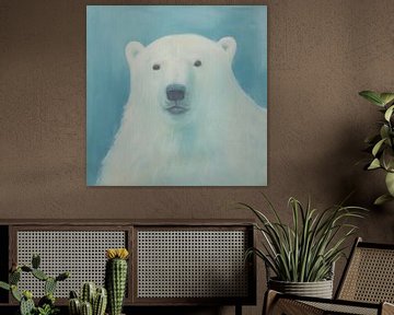 Portrait d'un ours polaire sur Whale & Sons