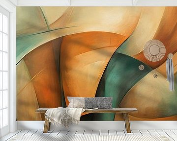 Earth Waves | Abstrakte Kunst von Abstraktes Gemälde