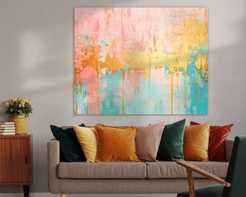 Pastel Contrast | Abstract Pastel Art sur Peinture Abstraite