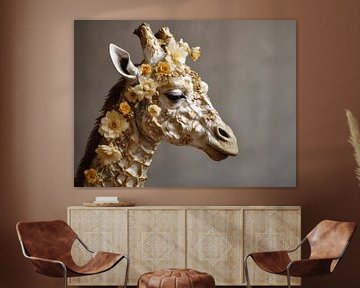 Giraffe in Soft Gold | giraffe von Eva Lee