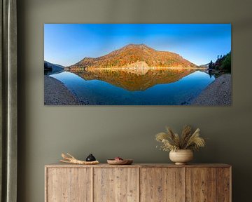 Lake reflection in the Wiestal reservoir by Christa Kramer