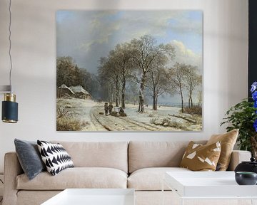 Winter landscape, Barend Cornelis Koekkoek