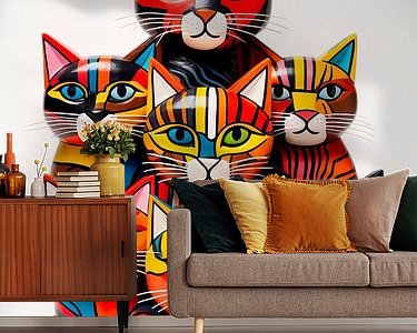Example of the artwork in a room