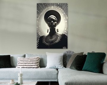 Afrika silhouet van But First Framing