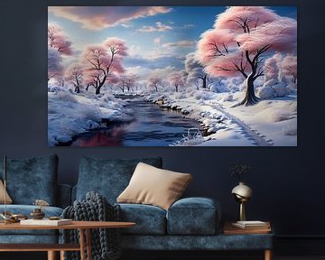 magische Winterlandschaft mit Bäumen von Animaflora PicsStock