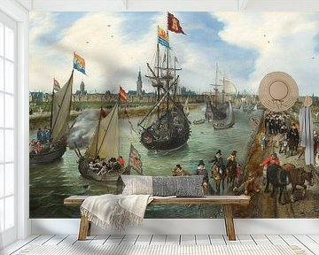 Het vertrek van een hoogwaardigheidsbekleder uit Middelburg