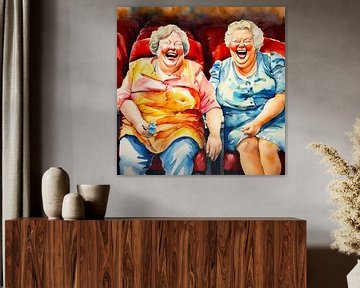 2 cosy ladies in the theatre by De gezellige Dames