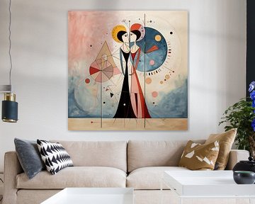 Cyclus van de godinnen: Abstracte vertelling in kleur van Peter Balan