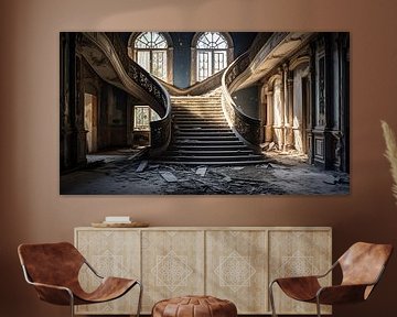 Orphaned steps: traces of the past in an abandoned villa by Peter Balan