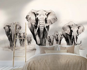 Kudde olifanten van vanMuis