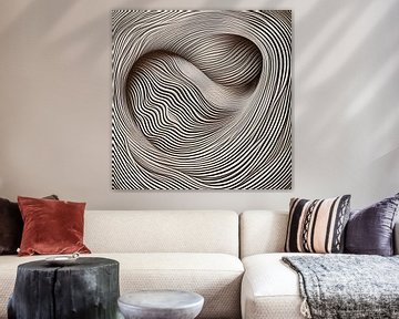 Abstract wave motion swirls and wavy lines 5 by The Art Kroep
